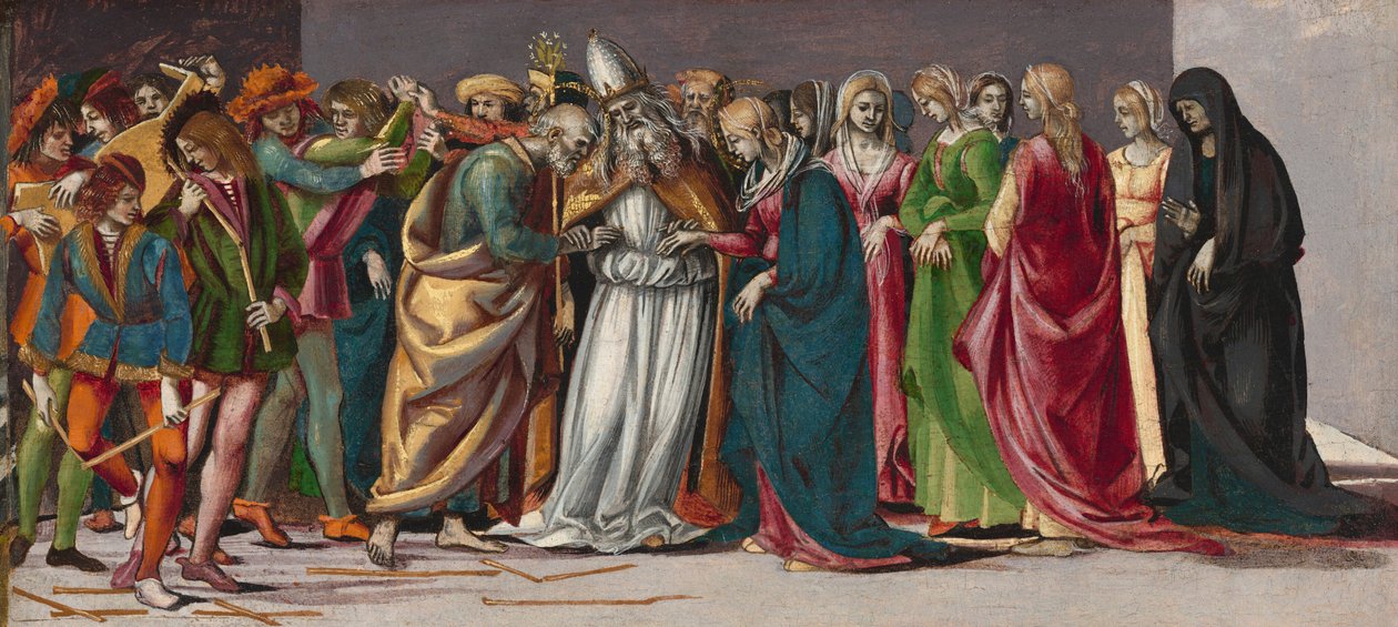 Het huwelijk van de maagd 1961.9.39(1) door Luca Signorelli