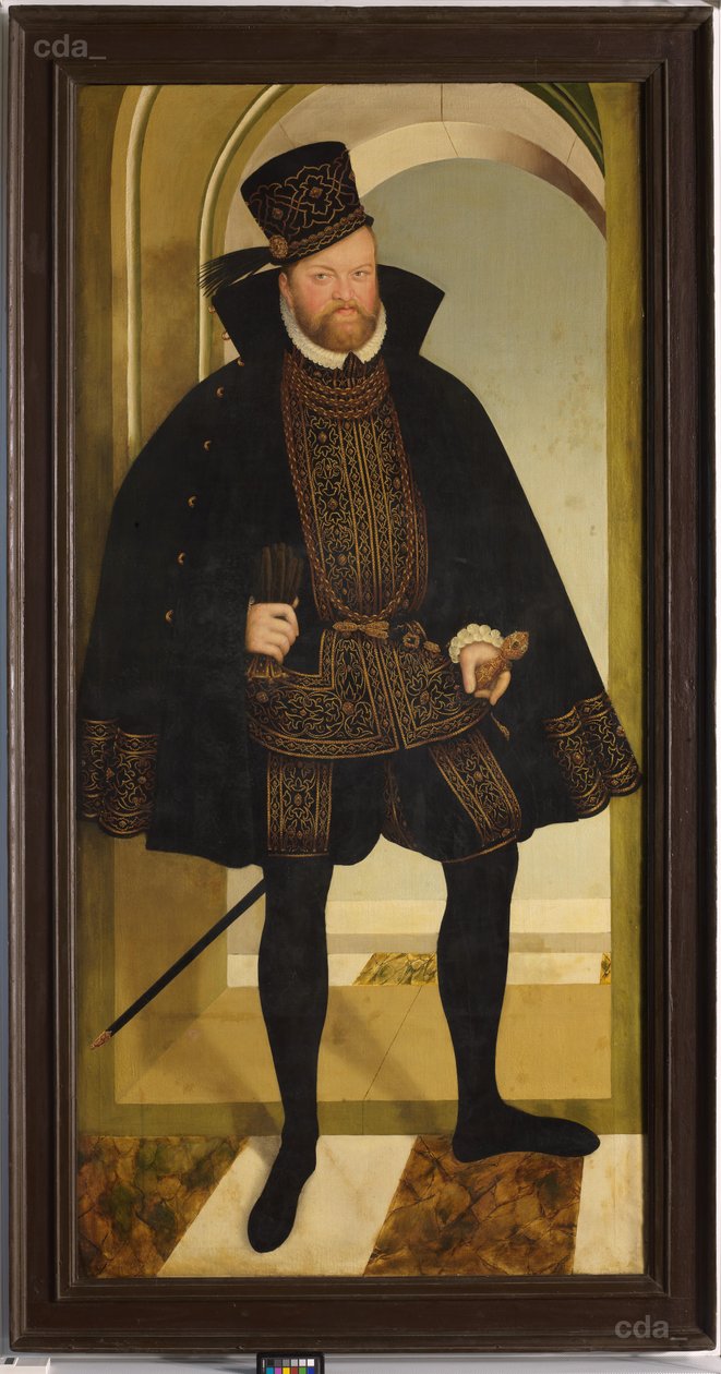 Portret van keurvorst August door Lucas Cranach the Younger  