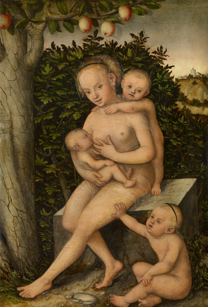 Caritas door Lucas Cranach the Elder