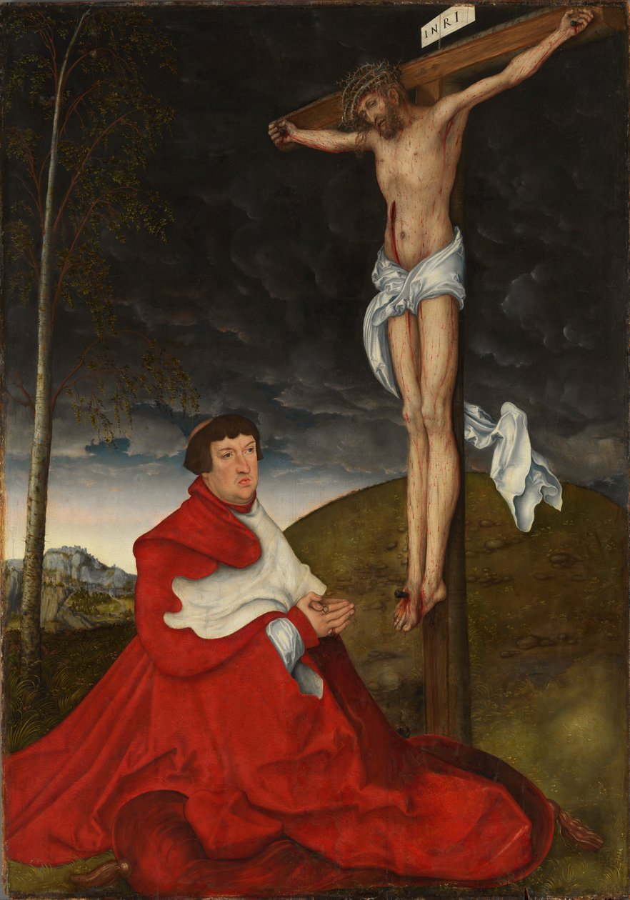 Christus moet worden begrepen als het onderwerp van de Passiemeditatie door Lucas Cranach the Elder