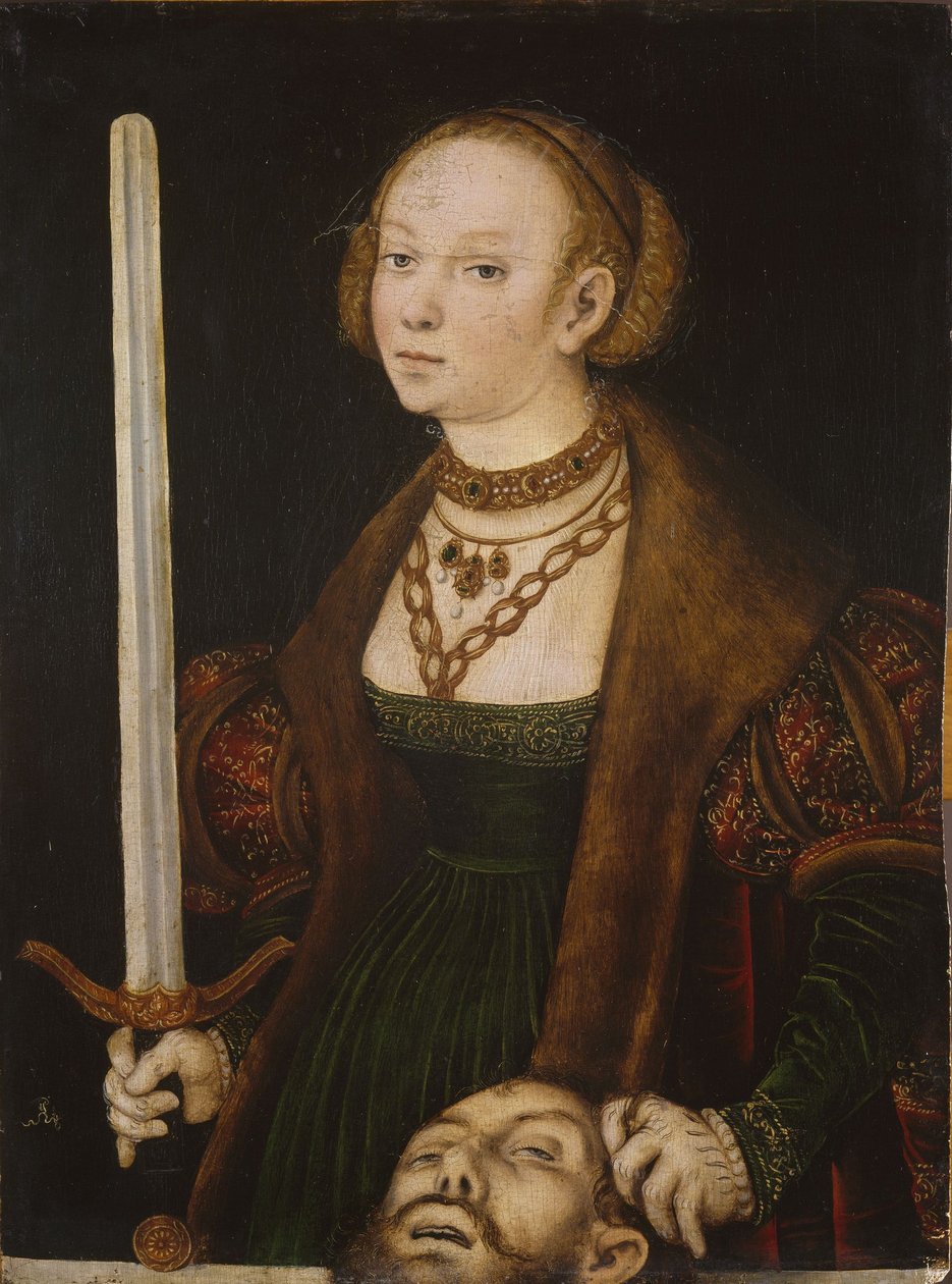 Judith met het Hoofd van Holofernes door Lucas Cranach the Elder
