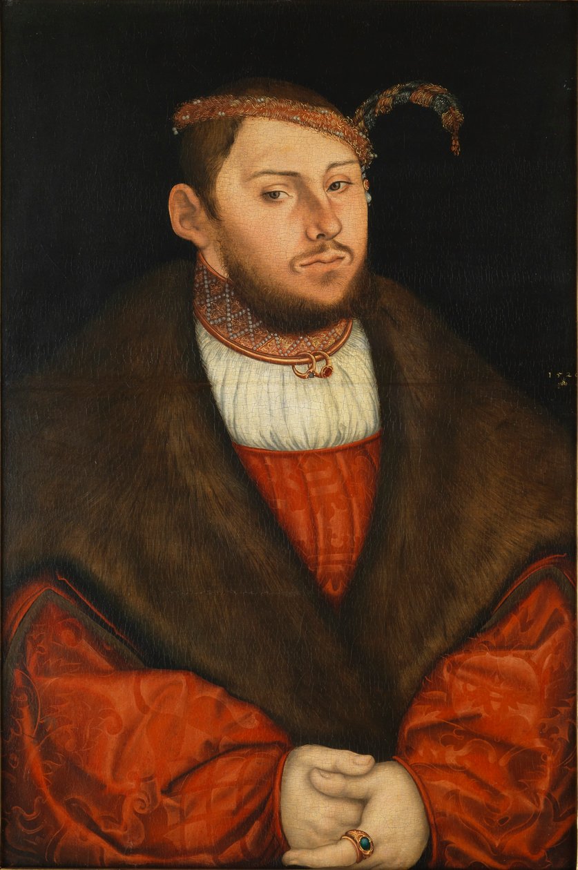 Kroonprins Johann Friedrich van Saksen door Lucas Cranach the Elder