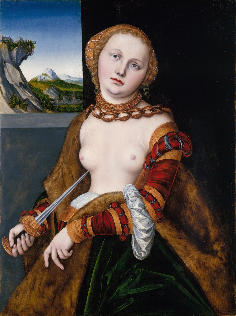 Lucretia door Lucas Cranach the Elder
