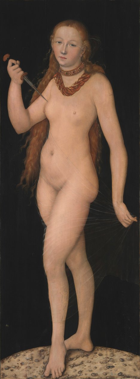 Lucretia door Lucas Cranach the Elder