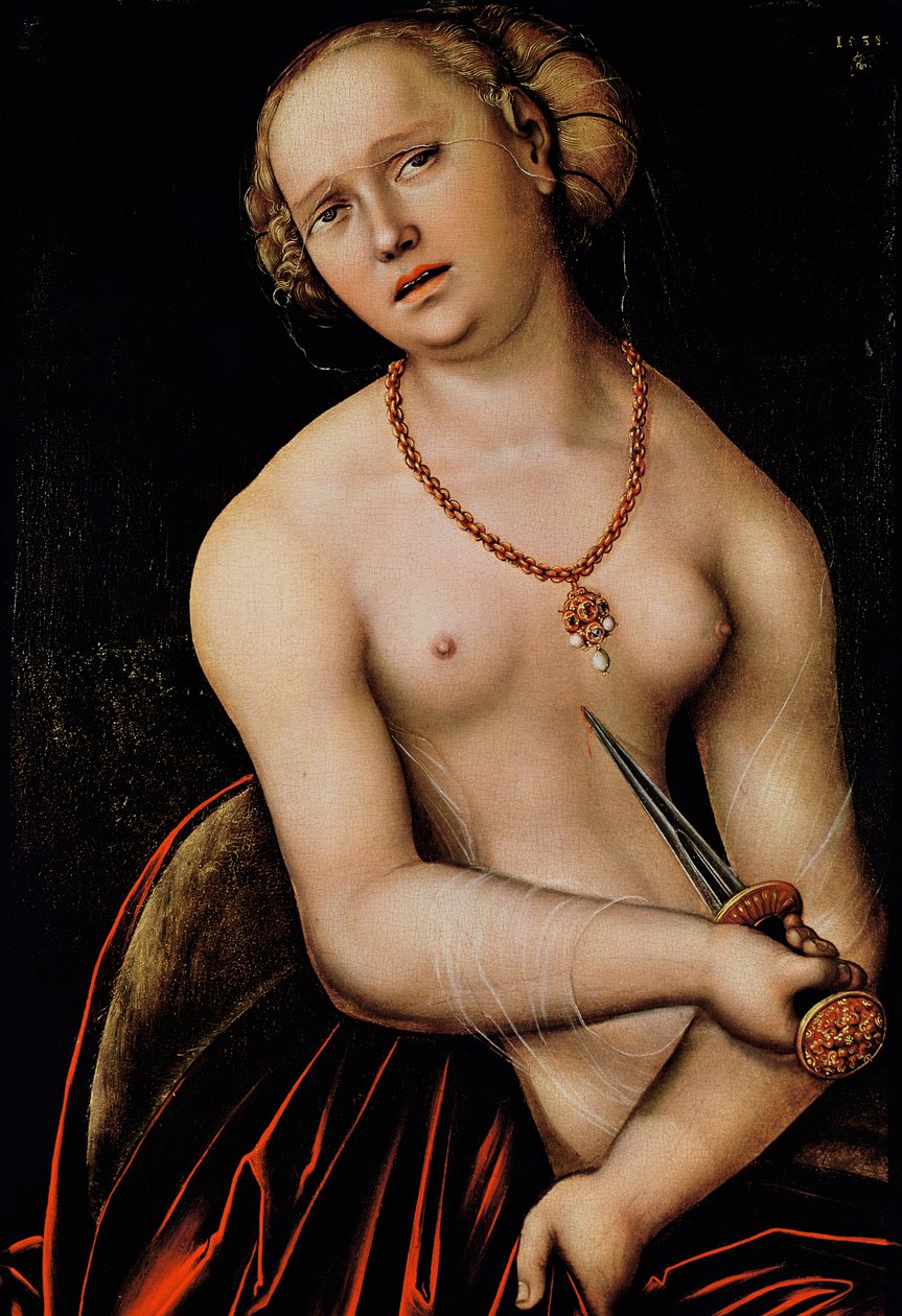 Lucretia, 1538 door Lucas Cranach the Elder