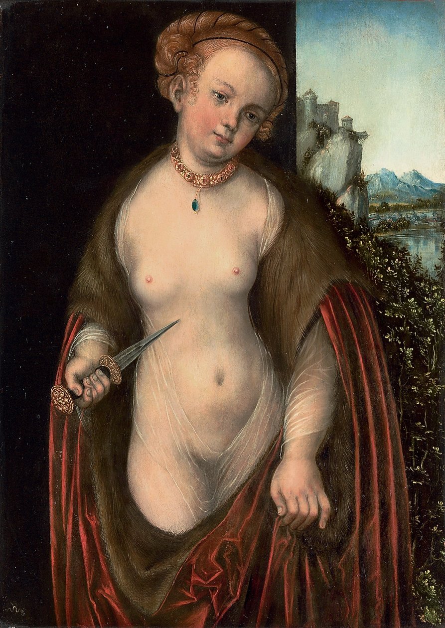 Lucretia door Lucas Cranach the Elder