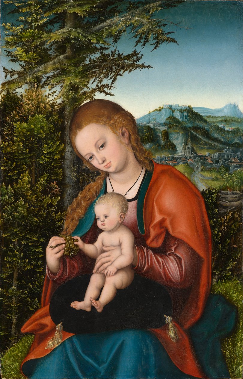 Madonna met Kind door Lucas Cranach the Elder