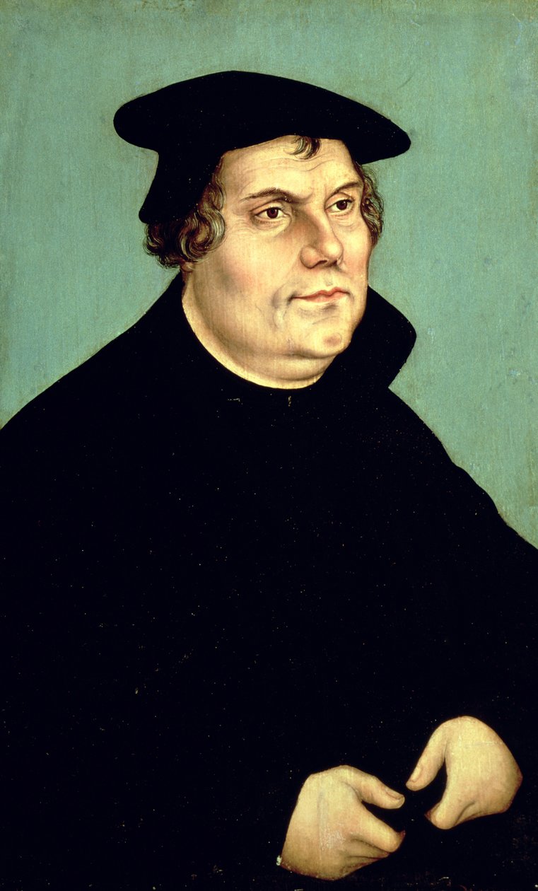 Maarten Luther (1483-1546) door Lucas Cranach the Elder