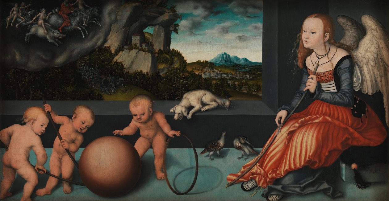 Melancholie door Lucas Cranach the Elder