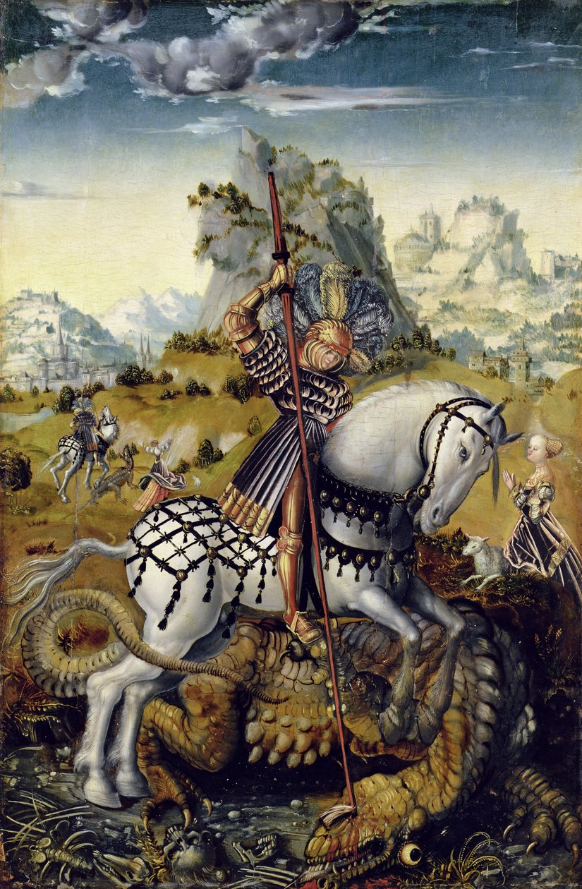 Sint Joris door Lucas Cranach the Elder