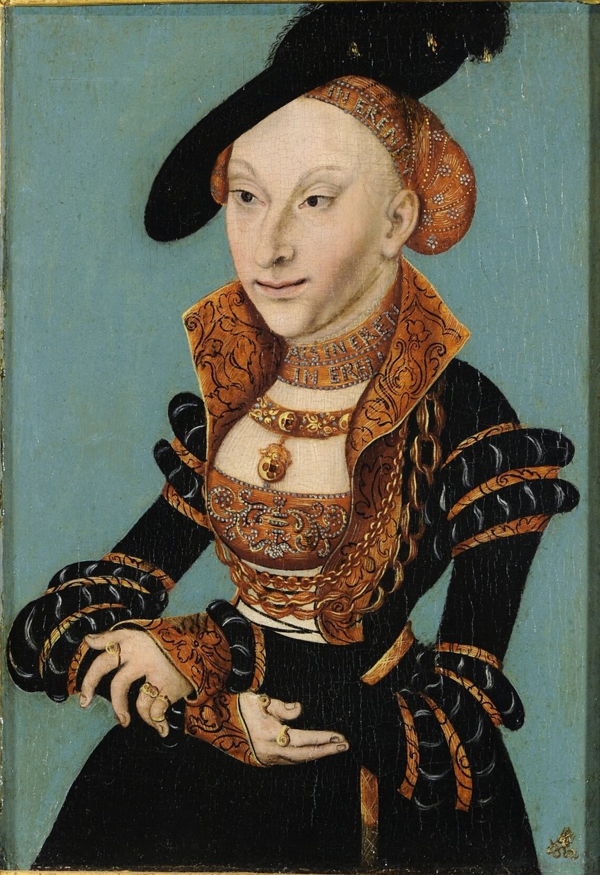 Sybille van Cleve door Lucas Cranach the Elder