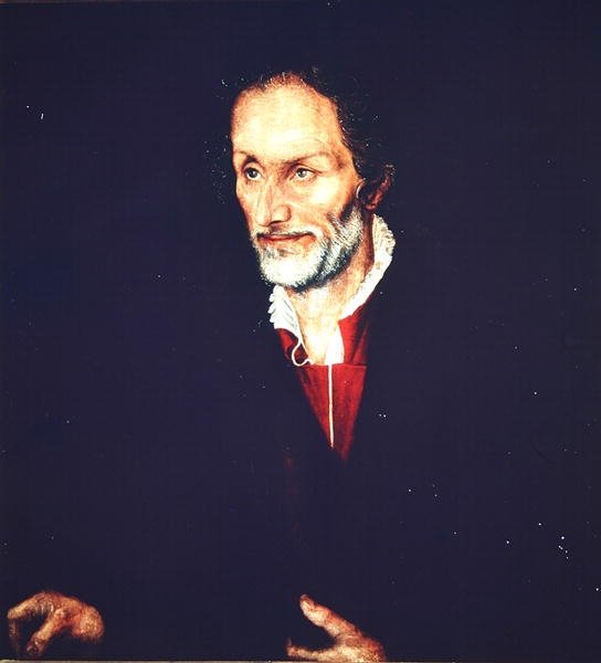 Portret van Philipp Melanchthon, 1543 door Lucas Cranach the Elder