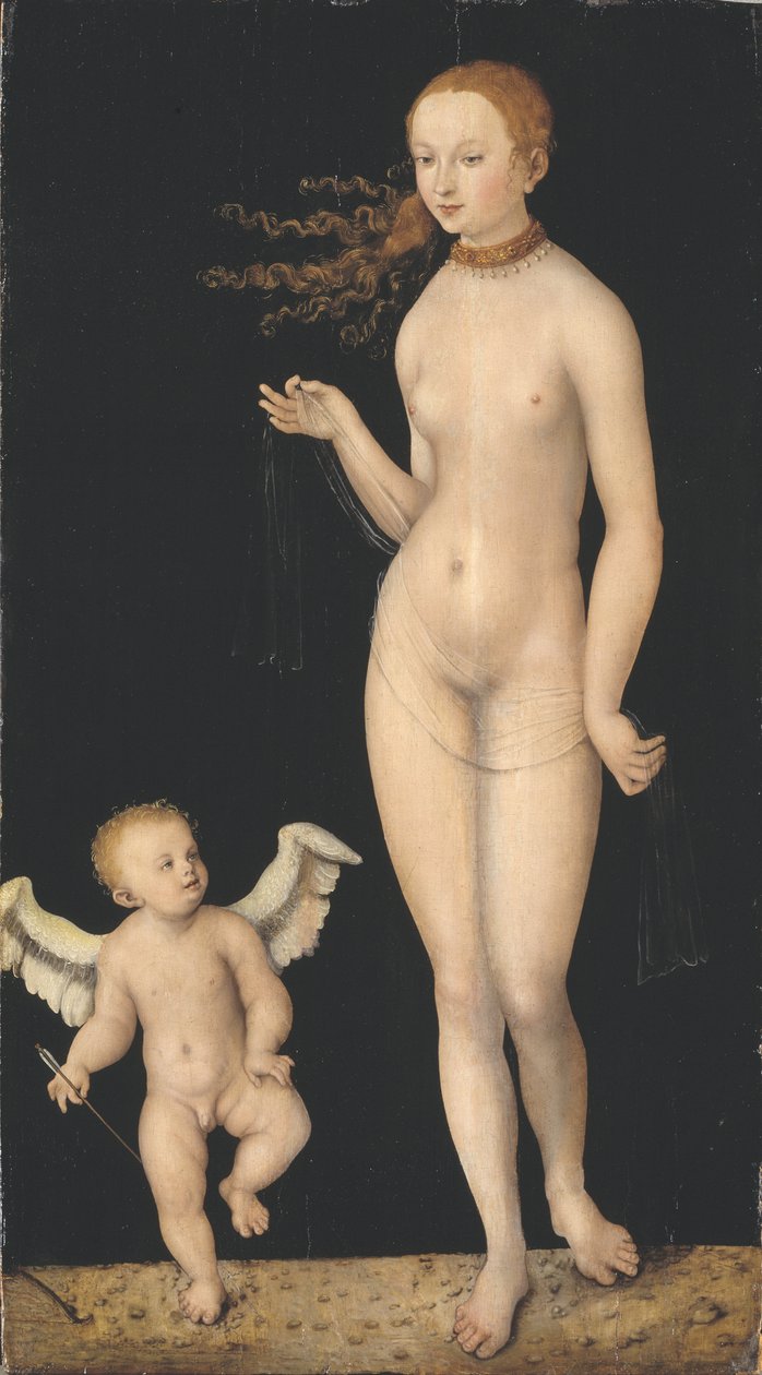 Venus en Cupido door Lucas Cranach the Elder