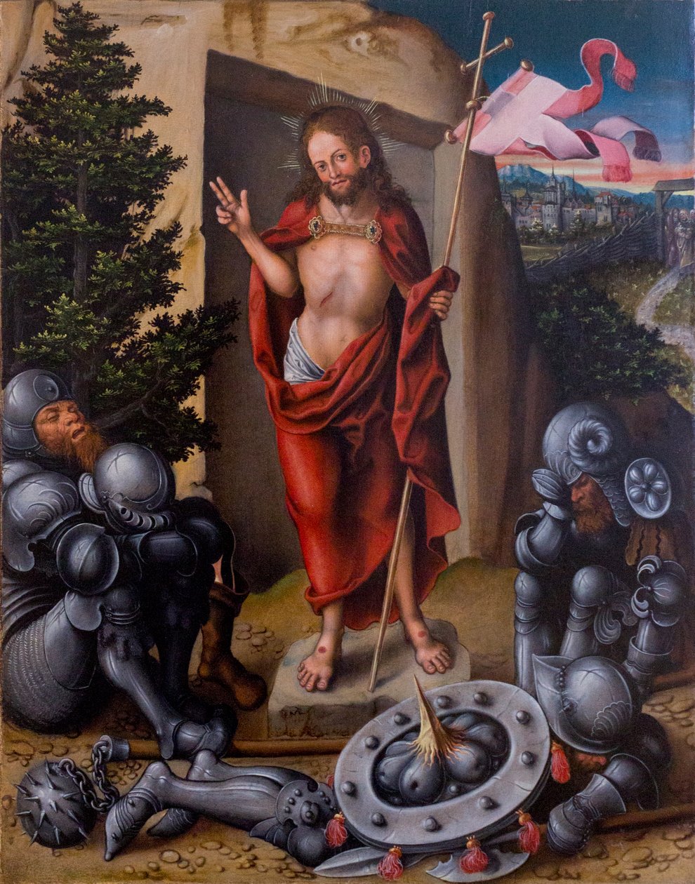 Opstanding van Christus door Lucas Cranach the Elder