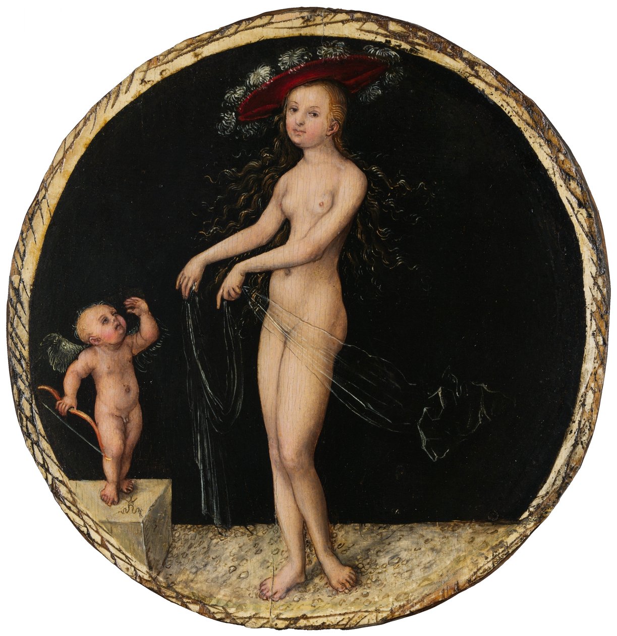 Venus en Amor door Lucas Cranach the Elder