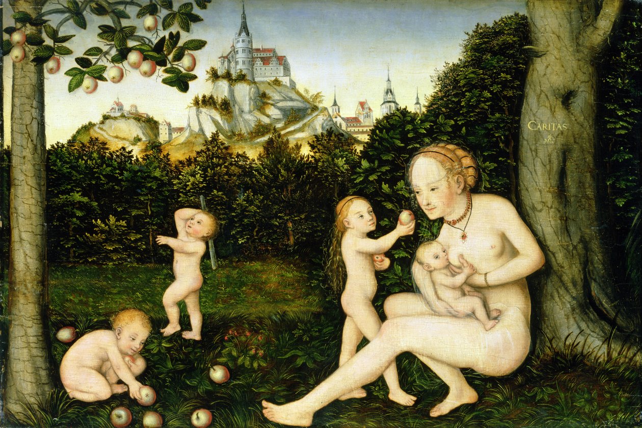 Liefdadigheid door Lucas Cranach the Younger