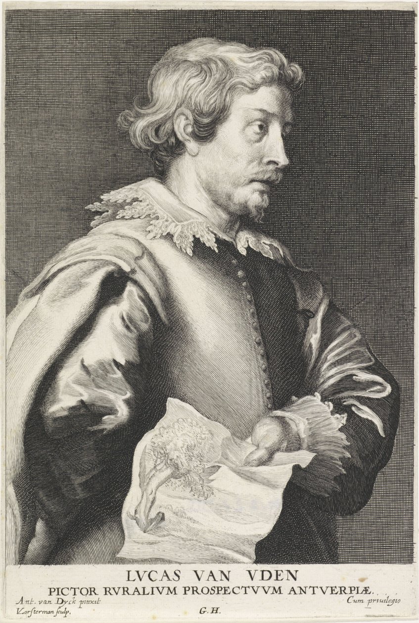 Portret van Lucas van Uden door Lucas Vorsterman