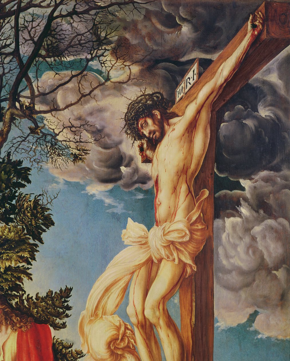 Detail van De Kruisiging, 1503 door Lucas Cranach the Elder