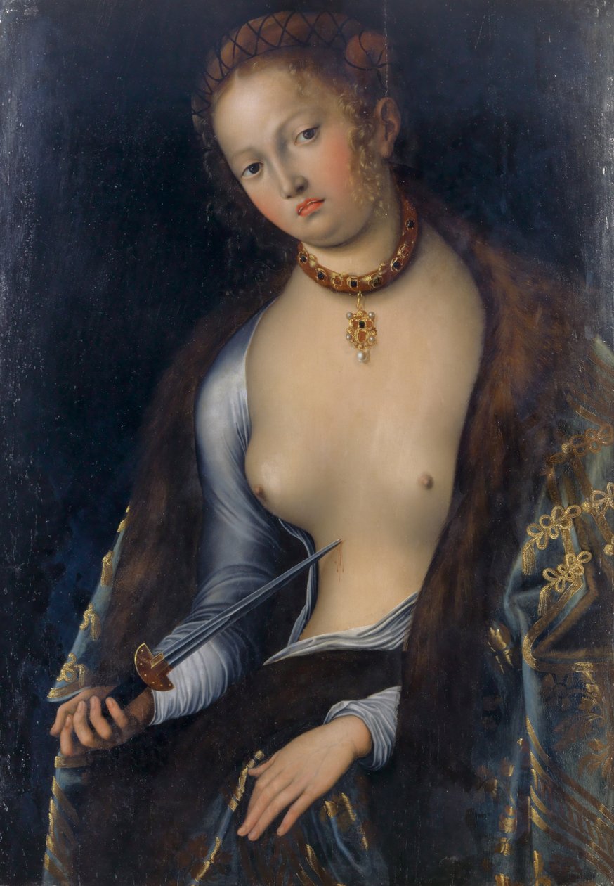 Lucretia door Lucas Cranach the Elder