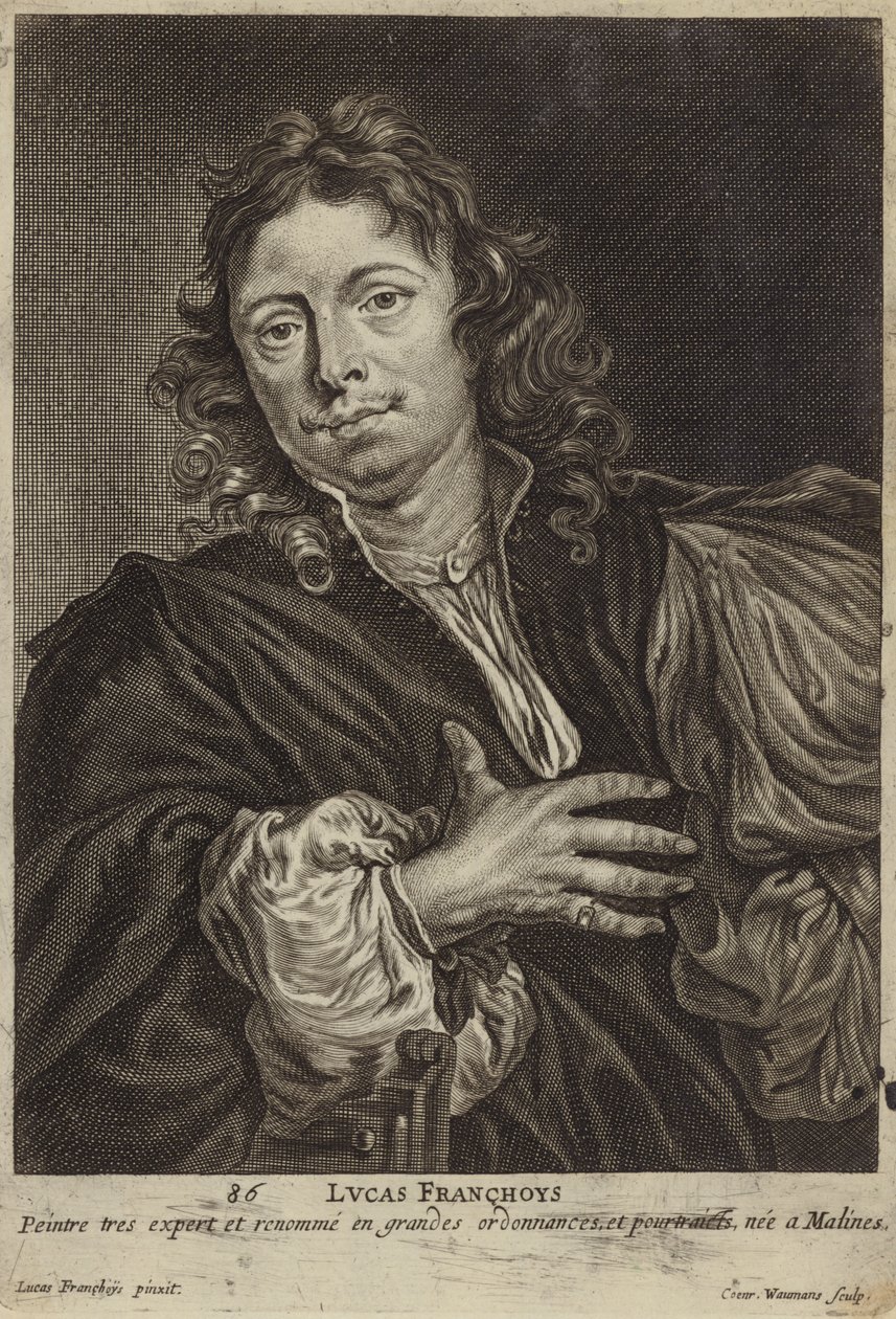 Portret van Lucas Franchoys de Jongere door Lucas the Younger Franchoys