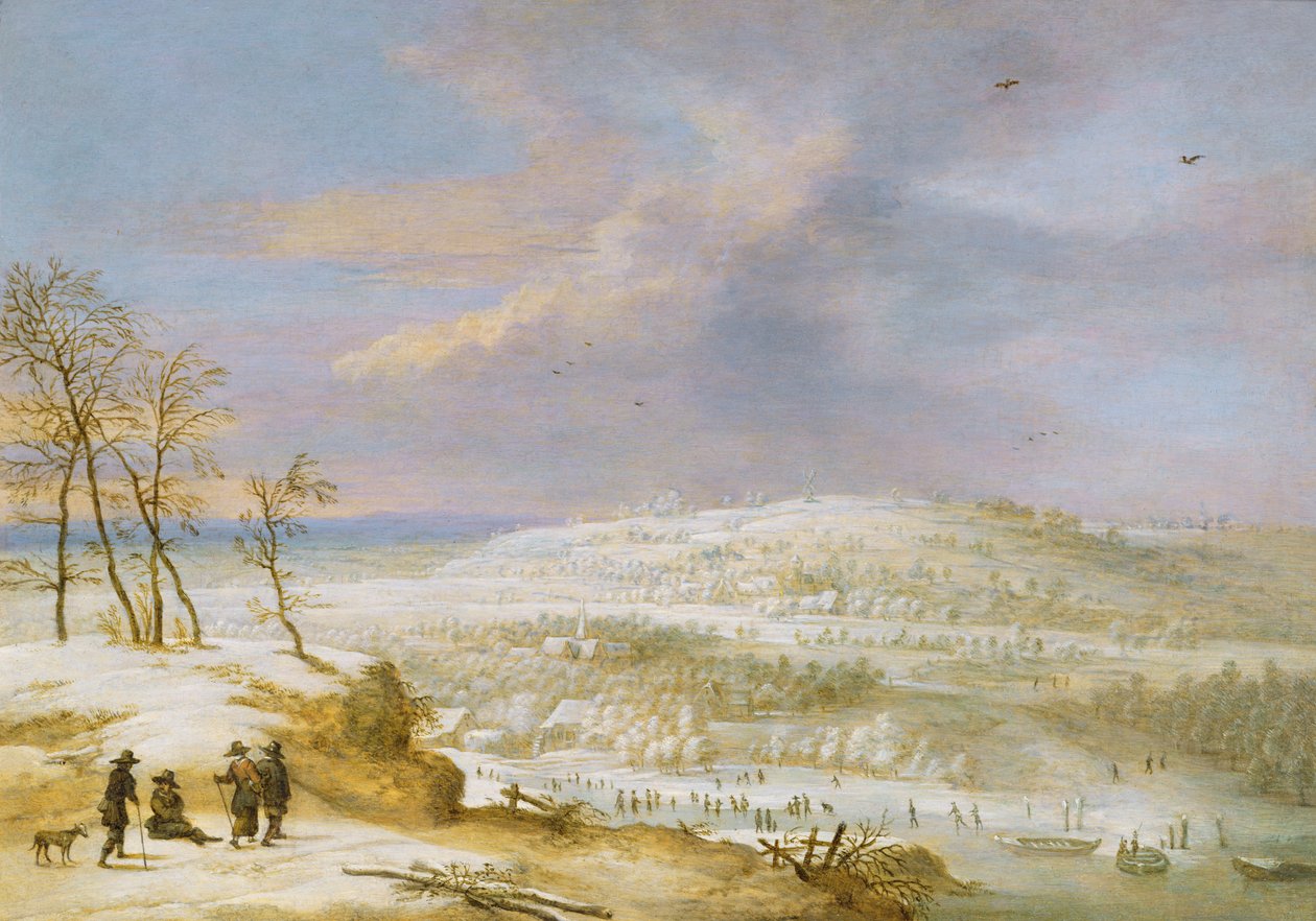 Winter, 17e eeuw door Lucas van Uden