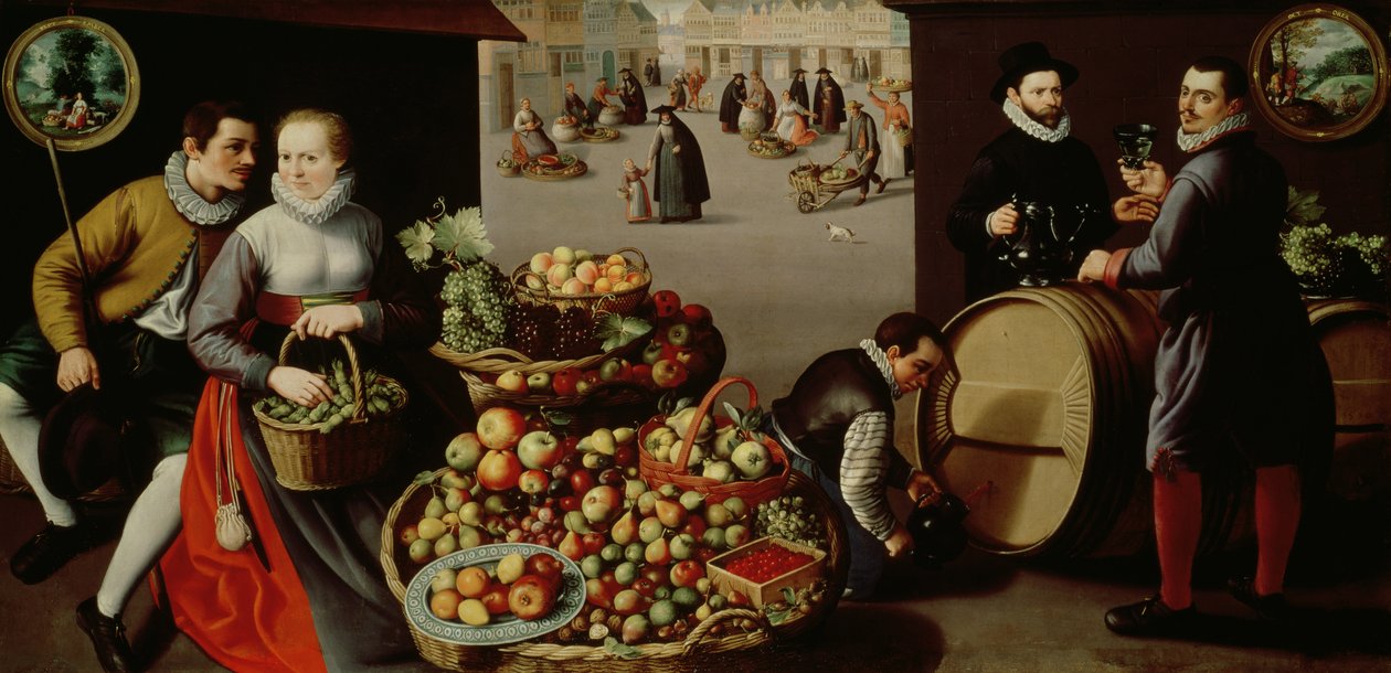 Fruitmarkt door Lucas van Valckenborch