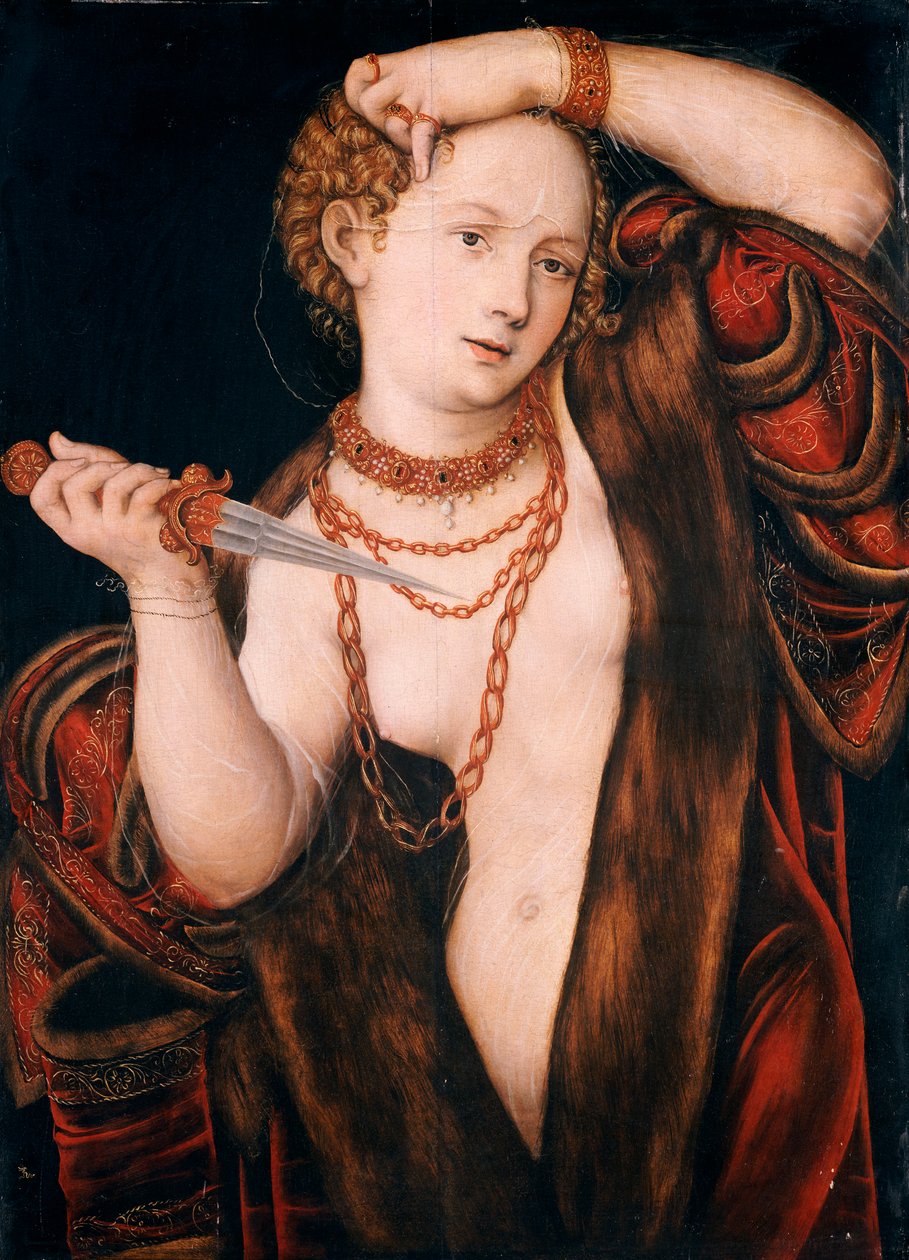 Lucretia door Lucas Cranach