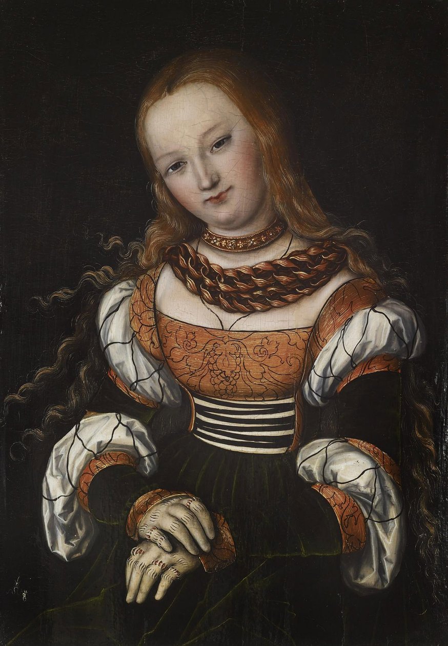 Maria Magdalena, ca. 1525 door Lucas Cranach the Elder