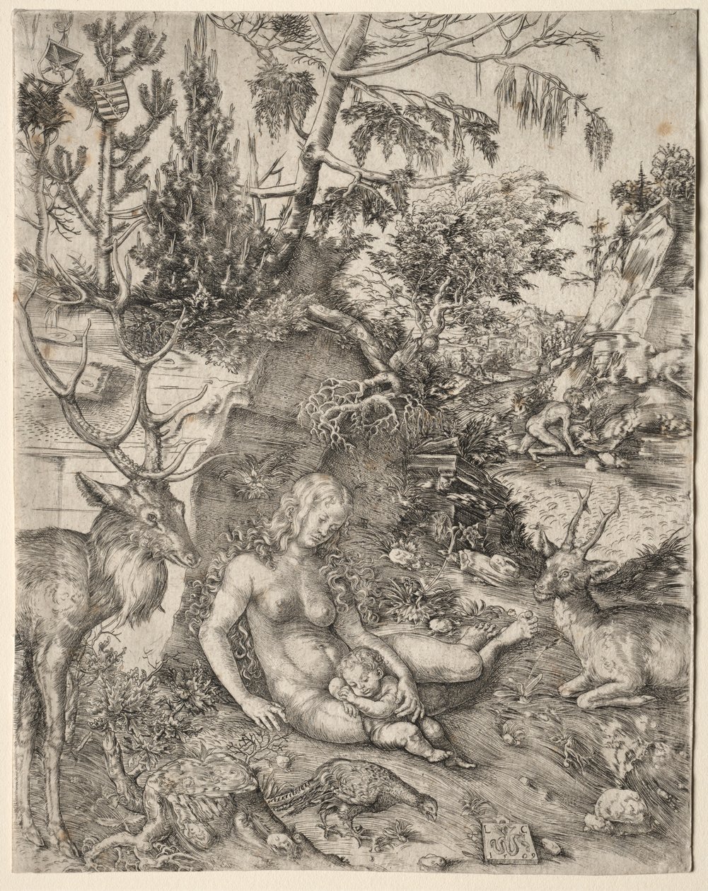 De Boetedoening van St. Johannes Chrysostomus door Lucas Cranach