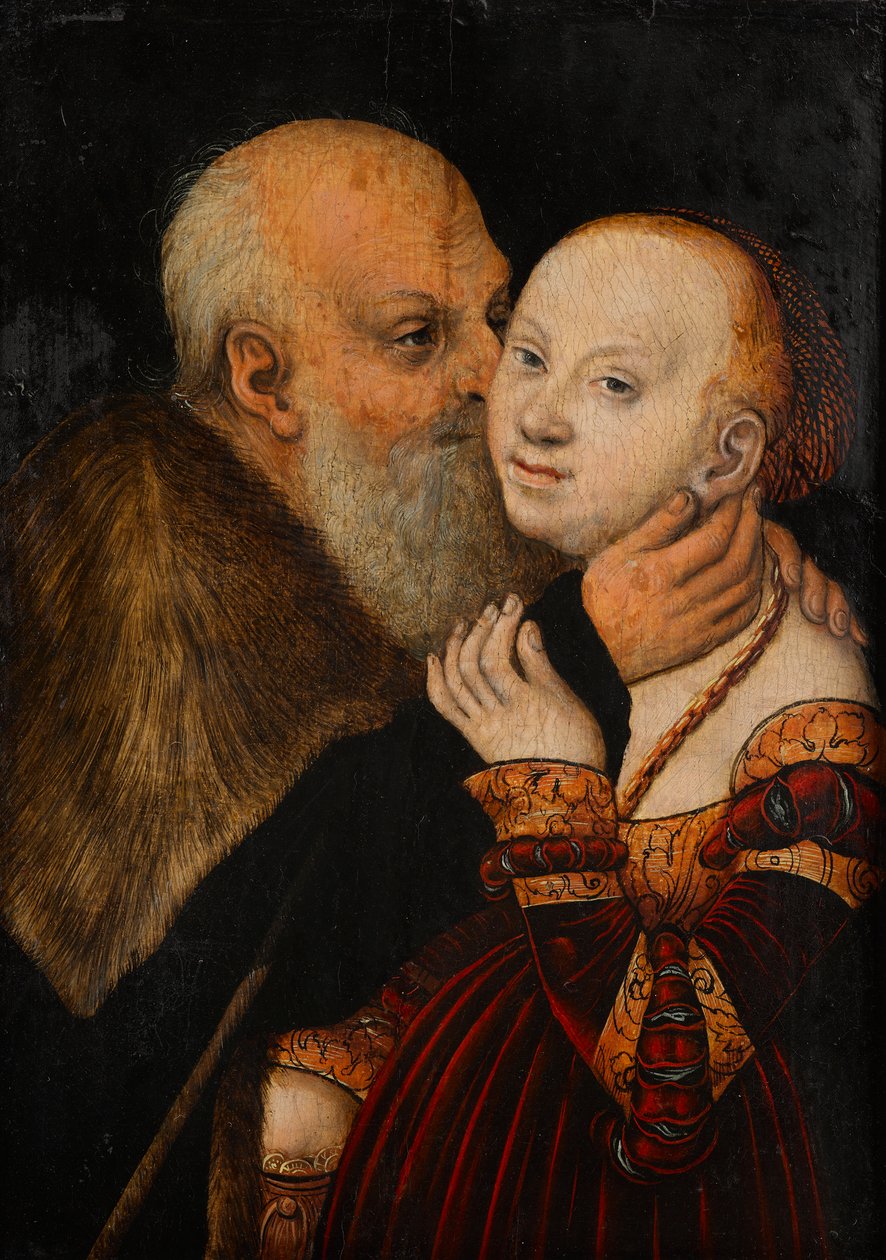 Het ongelijke paar door Lucas Cranach d. Ä.