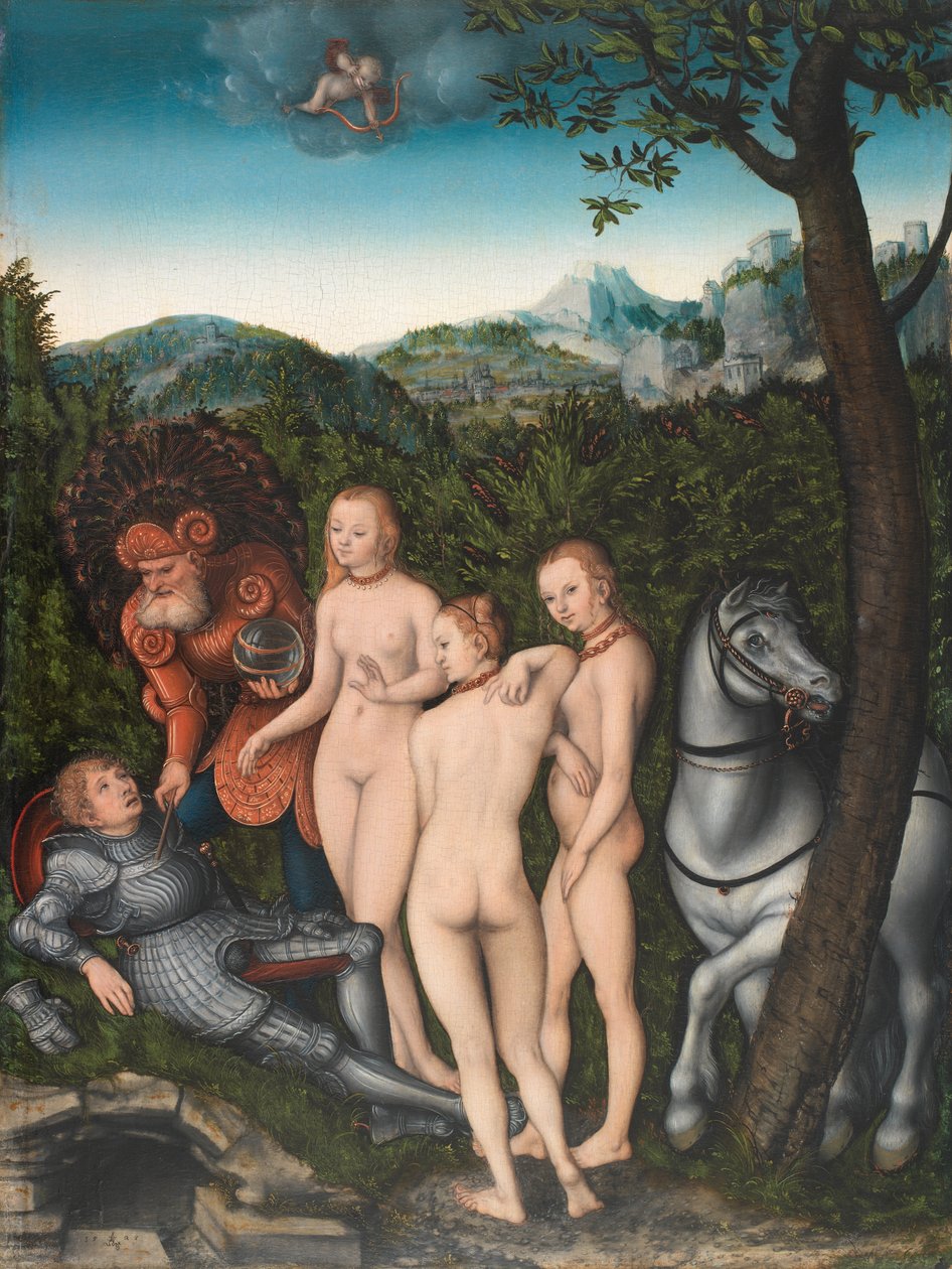 Het Oordeel van Paris door Lucas Cranach d.Æ.