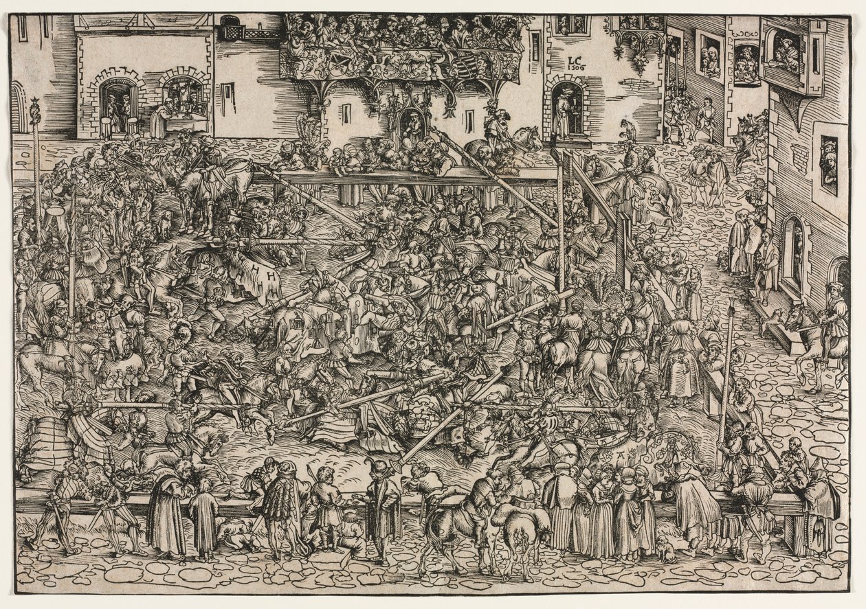 Een Toernooi door Lucas Cranach the Elder