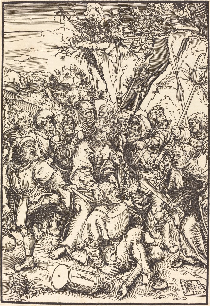 Christus gevangen genomen door Lucas Cranach the Elder