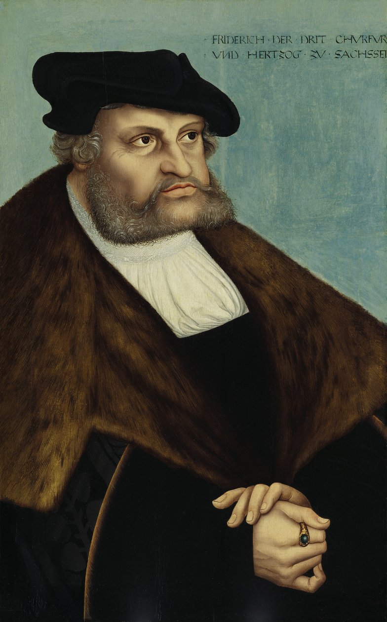 Keurvorst Friedrich de Wijze door Lucas Cranach the Elder