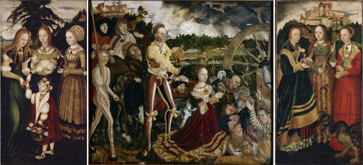 Katharina-altaar door Lucas Cranach the Elder