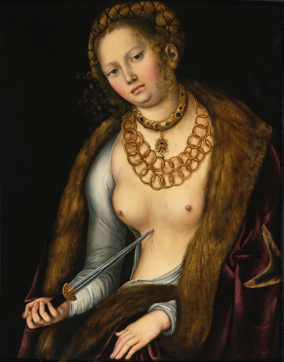 Lucretia door Lucas Cranach the Elder