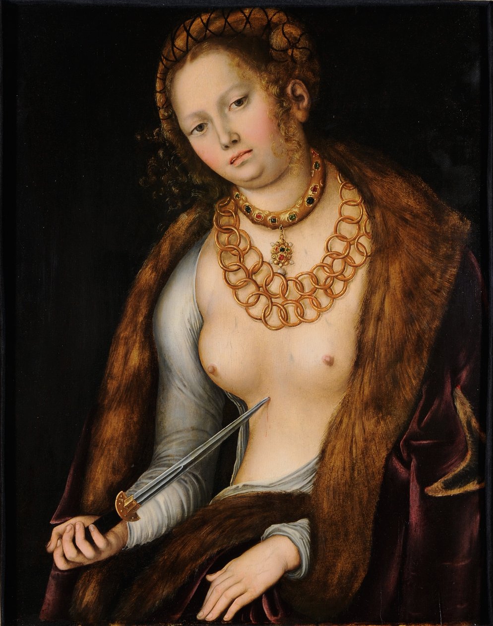 Lucretia door Lucas Cranach the Elder