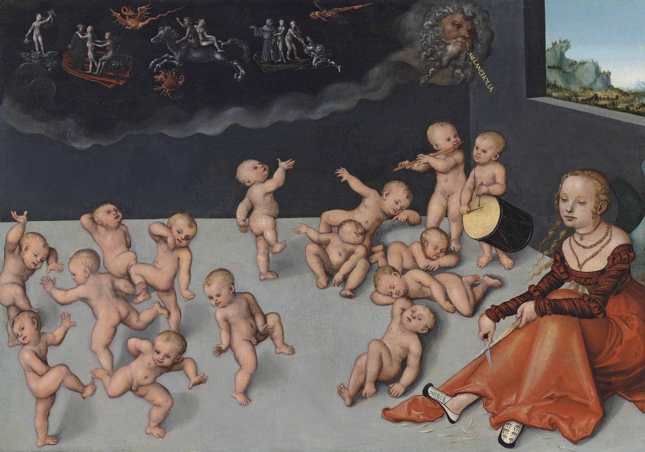 Melancholie door Lucas Cranach the Elder