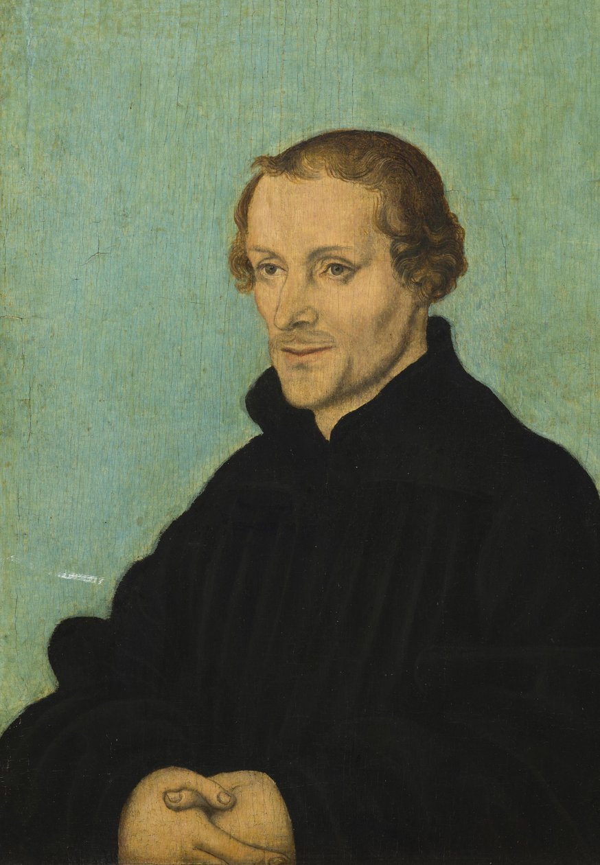 Portret van Philipp Melanchton door Lucas Cranach the Elder
