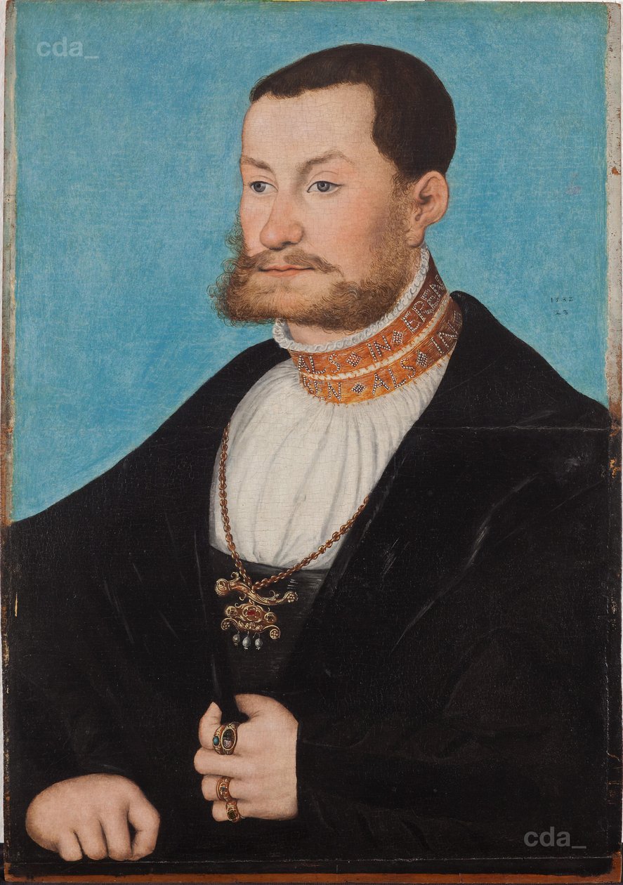 Portret van prins Joachim door Lucas Cranach the Elder