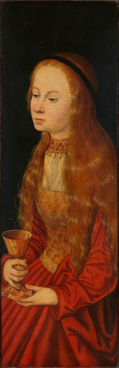 Sint Barbara, begin 16e eeuw door Lucas Cranach the Elder