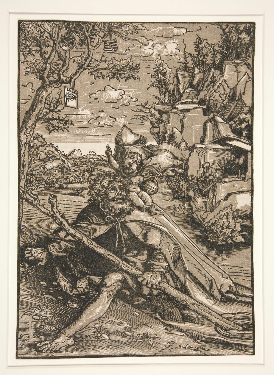 Sint Christoffel door Lucas Cranach the Elder