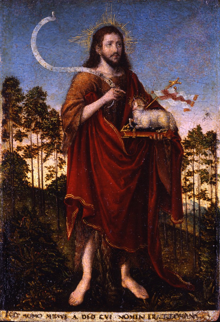 Sint Johannes de Doper, 1550-1552 door Lucas Cranach the Elder