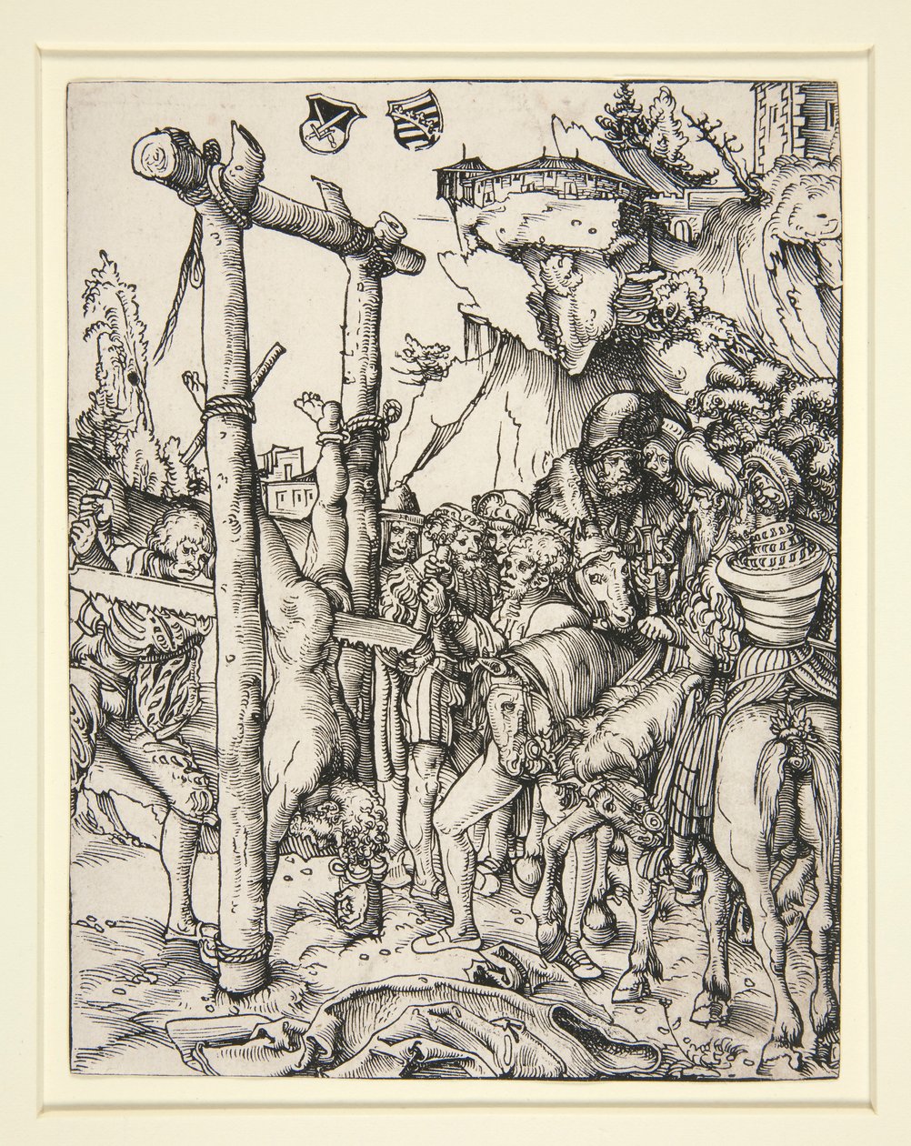 Het martelaarschap van Sint Simon door Lucas Cranach the Elder