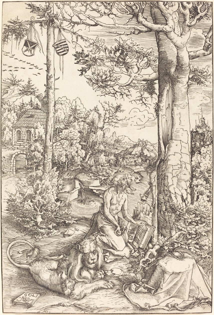 De boetedoening van Sint Hiëronymus door Lucas Cranach the Elder