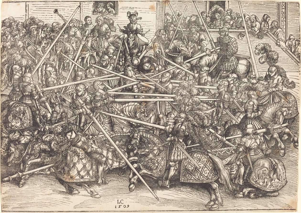Het Derde Toernooi door Lucas Cranach the Elder