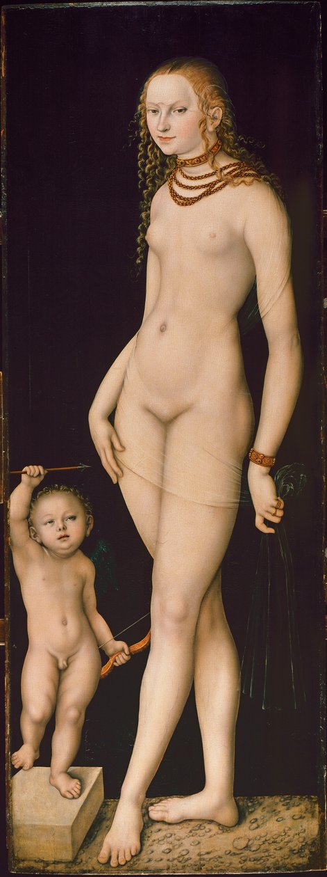 Venus en Cupido, ca. 1530 door Lucas Cranach the Elder