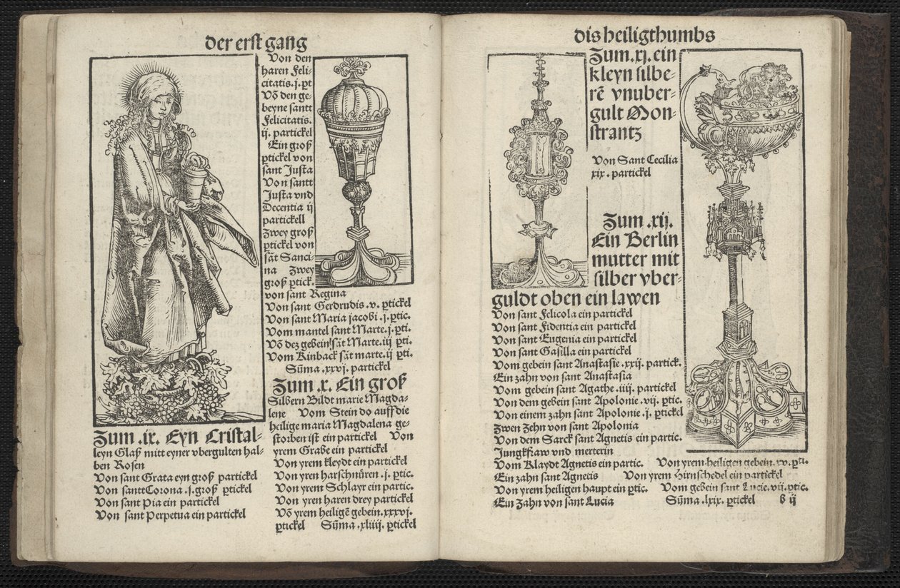 Wittenbergs Relikwieboek (Wittenberger Heiligthumsbuch) door Lucas Cranach the Elder