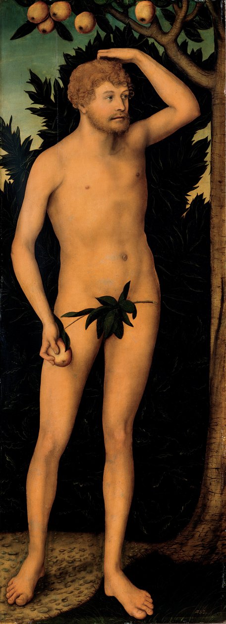 Adam en Eva door Lucas Cranach the Younger