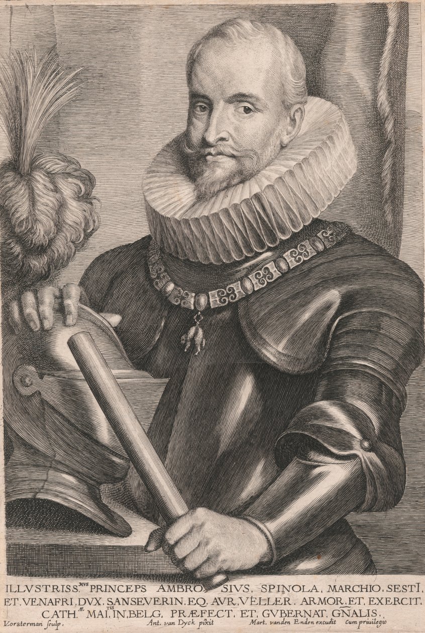 Ambrosius Spinola Marchio Sesti et Venafri door Lucas Vorsterman